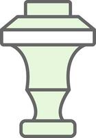 Curtain Top Fillay Icon Design vector