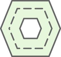 Nut Fillay Icon Design vector