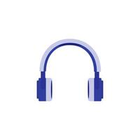 headphones flat on white background for web design. illustration vector