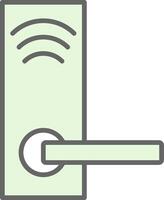 Smart Lock Fillay Icon Design vector