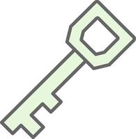 Key Fillay Icon Design vector