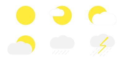 weather simple concept, icon in flat. Suitable for any design. vector