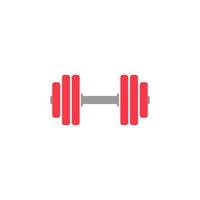 Dumbbell flat icon. Building symbol. Simple illustration weidht concept. vector