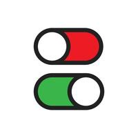 Off ic, great design for any purposes. Switch button. Line power icon illustration. vector