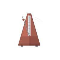 metronome Education in flat style icon. Tick symbol. illustration vector