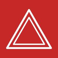 Triangle carefully in flat style for site design. danger icon concept. vector