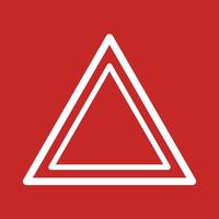 Triangle carefully in flat style for site design. danger icon concept. vector