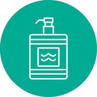 After Shave Multi Color Circle Icon vector