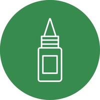 Bottle Multi Color Circle Icon vector