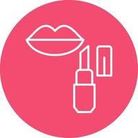 Lip Balm Multi Color Circle Icon vector