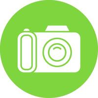 Camera Multi Color Circle Icon vector