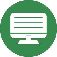 Computer Multi Color Circle Icon vector