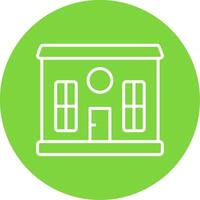 House Multi Color Circle Icon vector