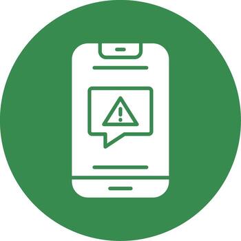Alert Multi Color Circle Icon vector