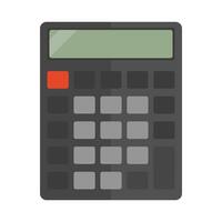 calculadora aislado sobre fondo blanco vector