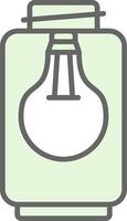Lamp Fillay Icon Design vector