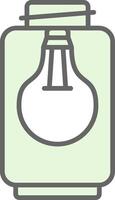 Lamp Fillay Icon Design vector