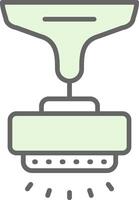 Lamp Fillay Icon Design vector