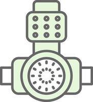 Head Light Fillay Icon Design vector