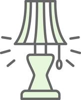 Lamp Fillay Icon Design vector