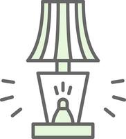 Lamp Fillay Icon Design vector