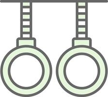 Gymnastics Fillay Icon Design vector