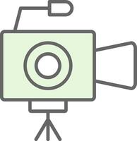 cámara relleno icono diseño vector