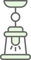Lamp Fillay Icon Design vector