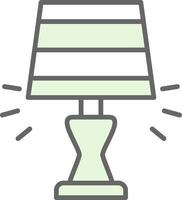 Lamp Fillay Icon Design vector