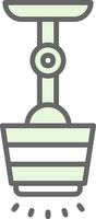 Lamp Fillay Icon Design vector