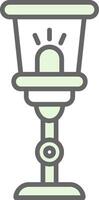 Lamp Fillay Icon Design vector