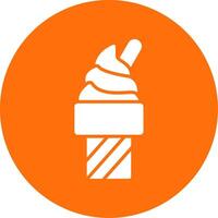 Ice Cream Multi Color Circle Icon vector