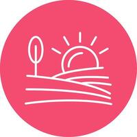 Farm Multi Color Circle Icon vector