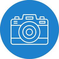 Photo Camera Multi Color Circle Icon vector