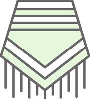 Poncho Fillay Icon Design vector