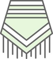 Poncho Fillay Icon Design vector