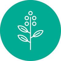 Eucalyptus Multi Color Circle Icon vector
