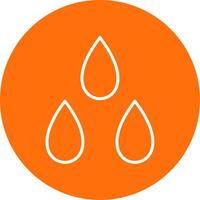 Water Drop Multi Color Circle Icon vector
