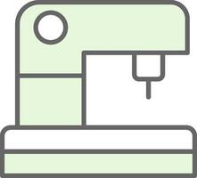 Sewing Machine Fillay Icon Design vector