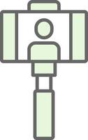 Selfies Fillay Icon Design vector
