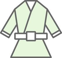 kimono relleno icono diseño vector