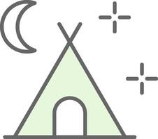 Camping Fillay Icon Design vector