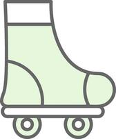 Roller Skate Fillay Icon Design vector