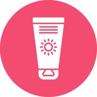 Sun Cream Multi Color Circle Icon vector