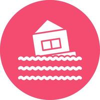 casa multi color circulo icono vector