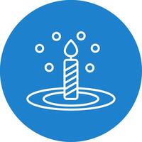 Bunsen Burner Multi Color Circle Icon vector