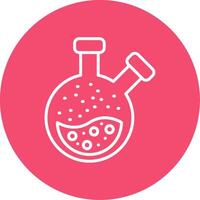Flask Multi Color Circle Icon vector