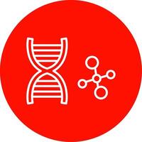 Dna Multi Color Circle Icon vector