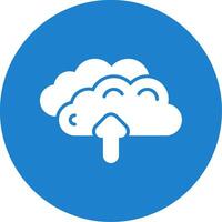 Clouds Multi Color Circle Icon vector