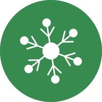 Snowflakes Multi Color Circle Icon vector